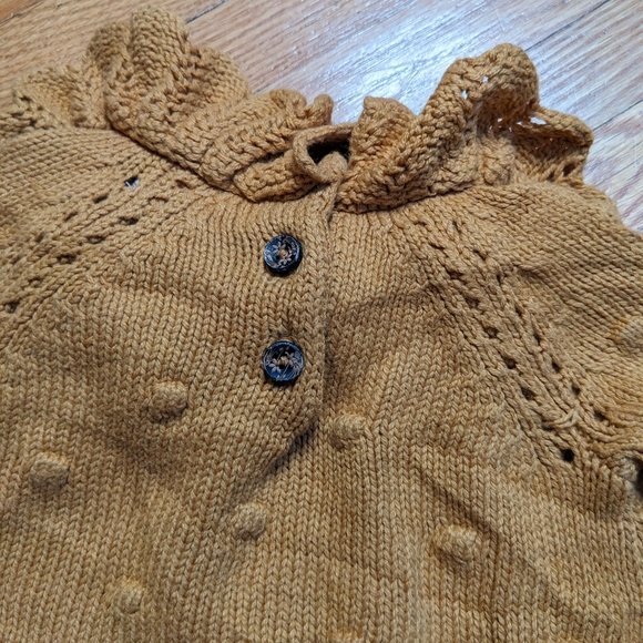 Cynthia Rowley Shirt Skirt Tan Brown Infant baby girl 0-3 months knit top cute - Picture 5 of 10